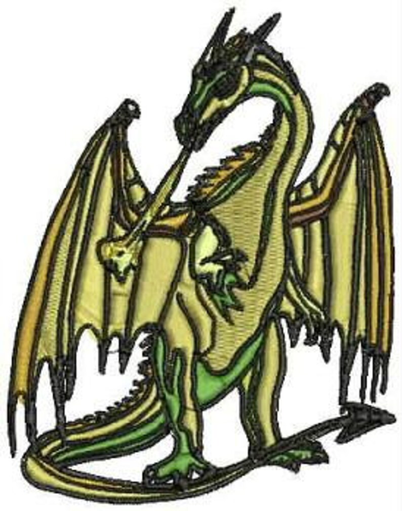 Dragon Embroidery Designs Machine Embroidery 10 Designs Etsy