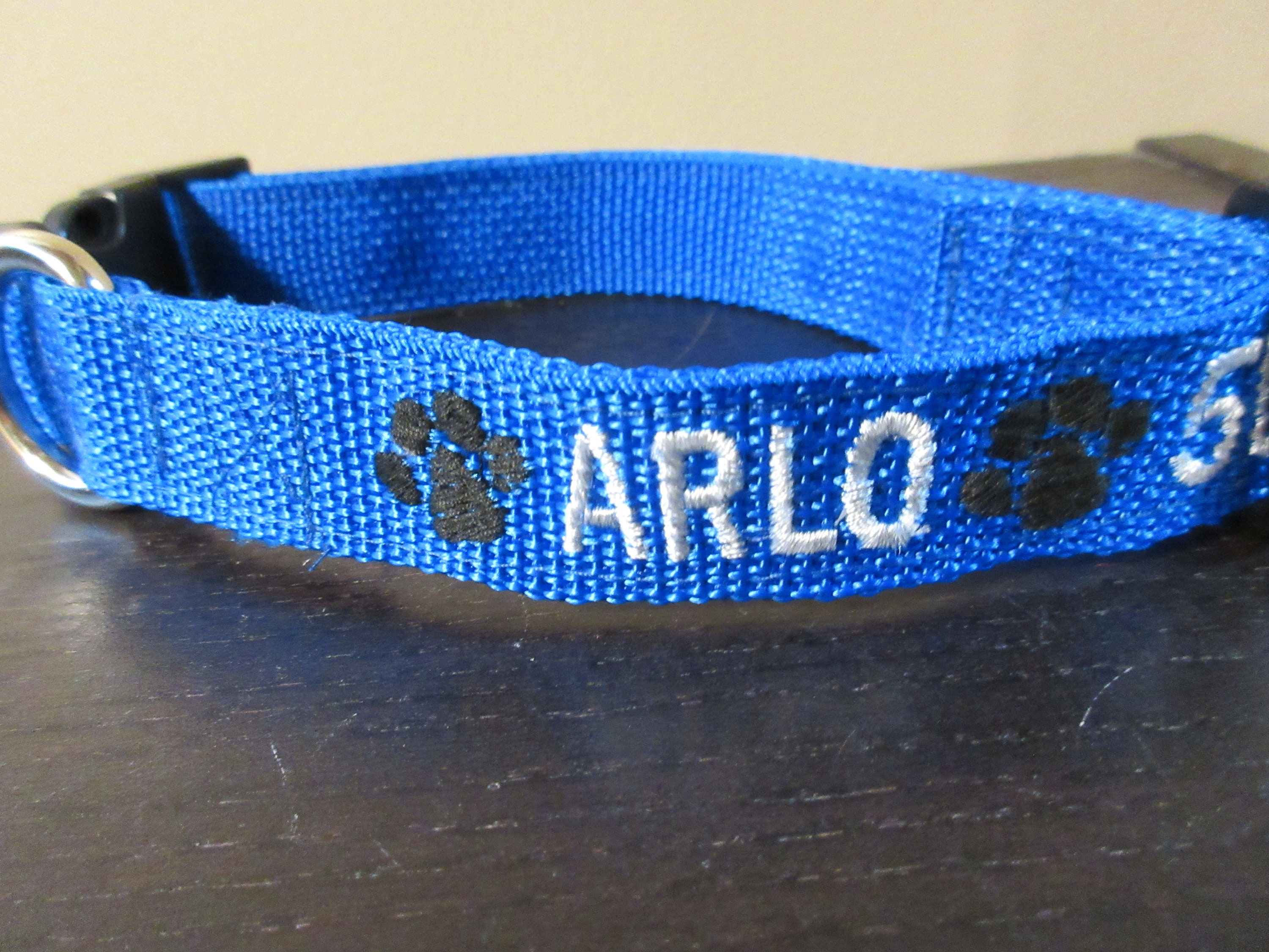 Personalized Dog Collar Embroidered Dog Collar With Name and Etsy Ireland