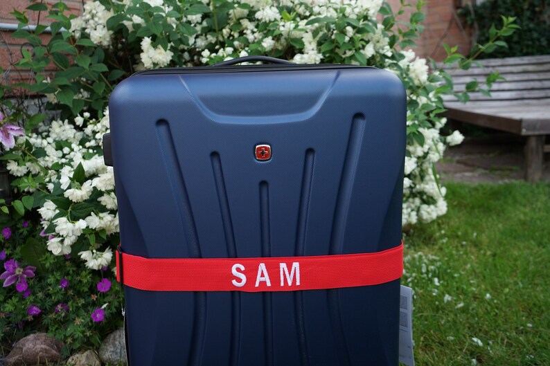 suitcase identification straps