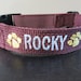 Personalized Dog Collar, Dog Collar with Embroidered Name and Phone Number, Custom made dog collars,  Great Gift for Dogs 