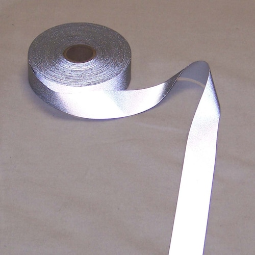 1/5/10 Meters Silver Reflective Tape Safety Conspicuity Sew on Trim Fabric 1/2" 