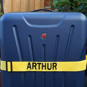 Luggage Strap, Personalized Embroidered Luggage Strap, ID Strap, Travel Belt, Security Luggage Strap, Luggage Belt, Suitcase Belt
