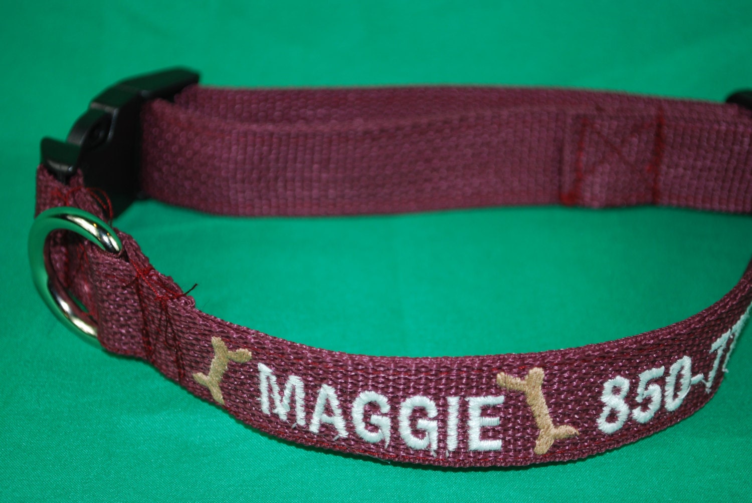 Personalized Dog Collar Embroidered Dog Collar With Name and Etsy