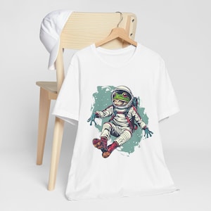 Space Frog Astronaut Shirt Funny Sci Fi Galaxy Frog Tee Unisex Space Lover Gift Digital Download PNG
