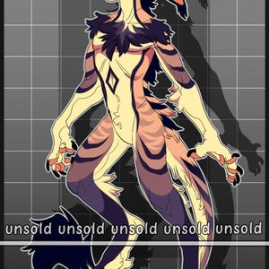 billig Vernid OC furry design anthro söt fursona adoptera karaktärsreferens (referensblad)