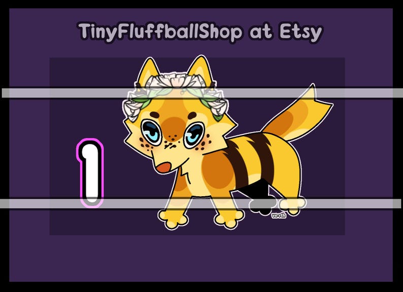 Cute feral cheap derp dog canine furry fursona adoptable oc bundle batch puppy/pup/doggo chibi (chibi, bee, beach, blossom, coffe, mage) 1. bee