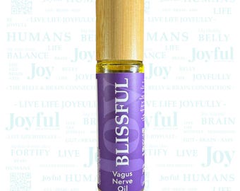 Blissful Vagus Nerve Oil Roll On, Saffron Blue Lotus Ashwagandha Calm Relief