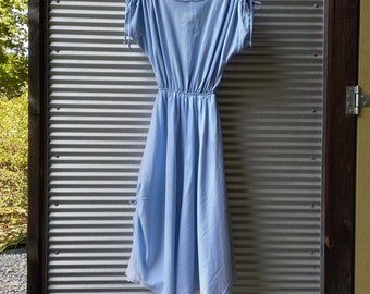 70s rouched petticoat dress california boutique