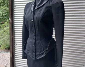 Thierry Mugler wool skirt suit