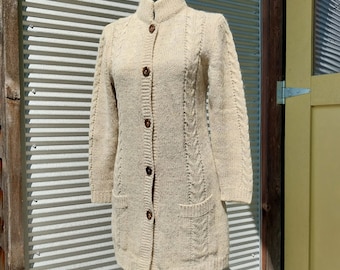 70s long mohair blend cardigan