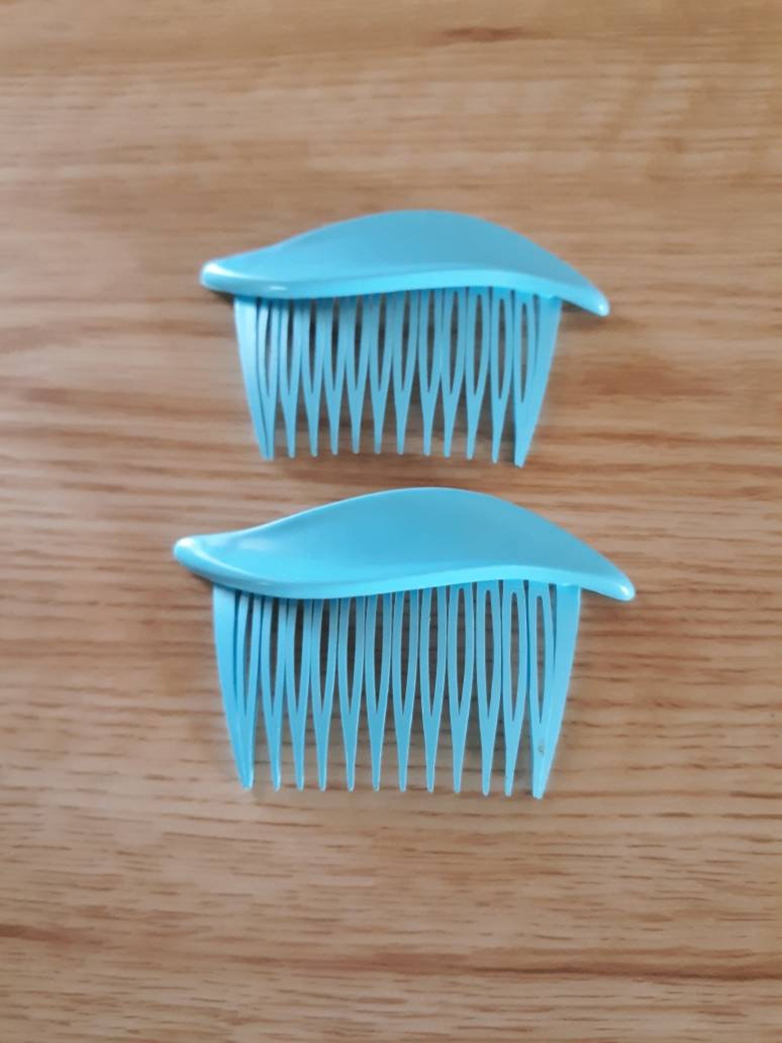 1980s GOODY Hair Combs Plastic Decorative Sky Blue Barrette Etsy