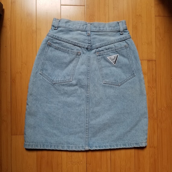 Nuovo New Forces Denim Skirt True Vintage 1980s 1… - image 2