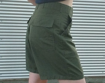 70s army trouser shorts waist sz 30 34