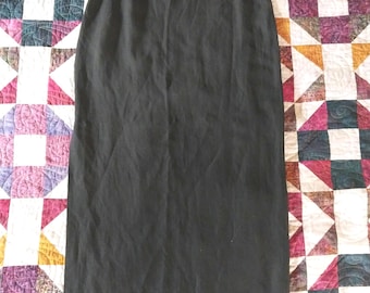 2000s Ann Taylor linen blend maxi skirt