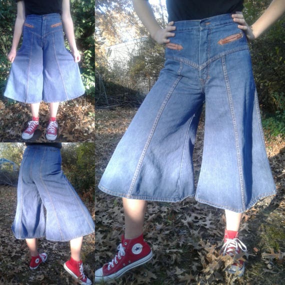 Organically Grown Vintage Jeans Gauchos Vtg 9