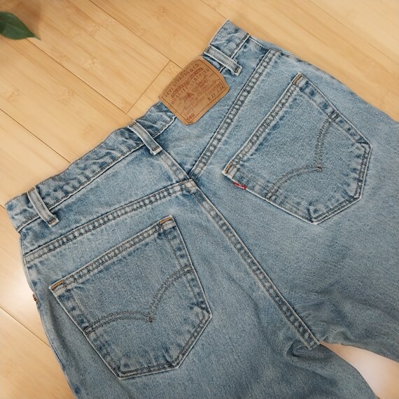 90s Levis 560 Red Tab Tapered Loose Fit 33 - image 4