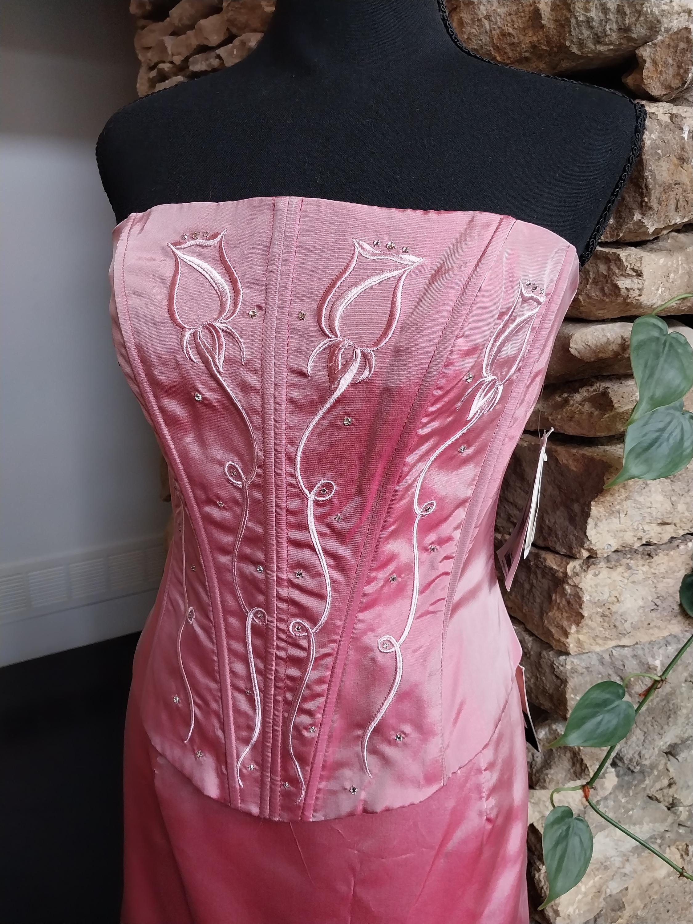 Dusty Rose Corset - Etsy