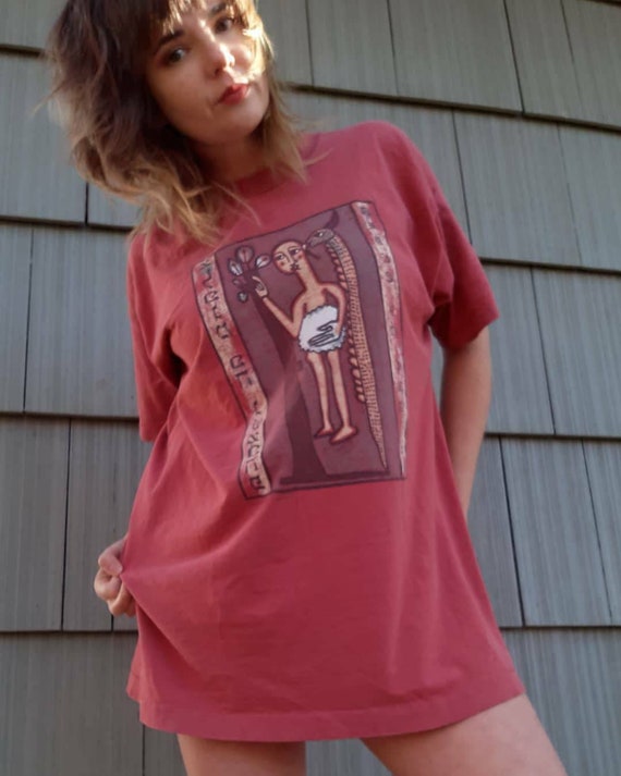 RARE 1994 Alice in Chains T Shirt XL Worn Maroon