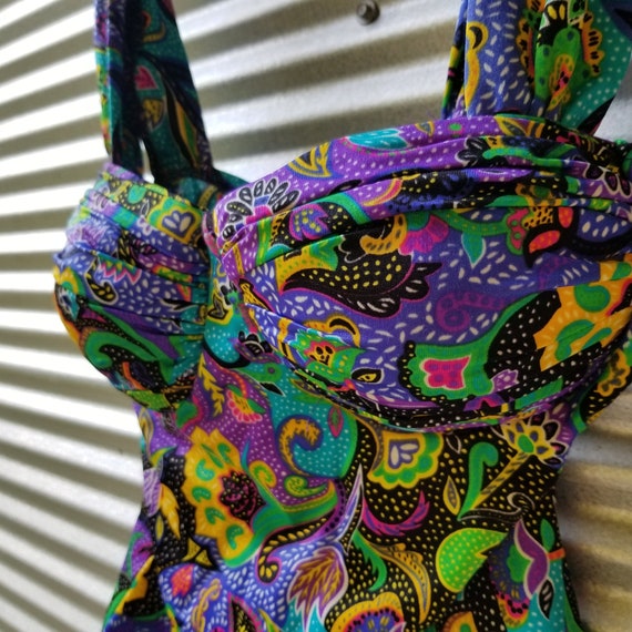 90s Psychedelic Catalina Swimsuit - image 4