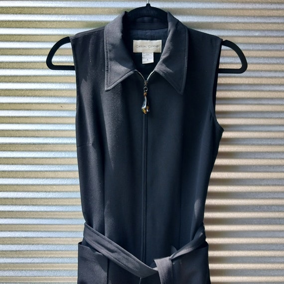 90s sleek belted jumpsuit S View 5
