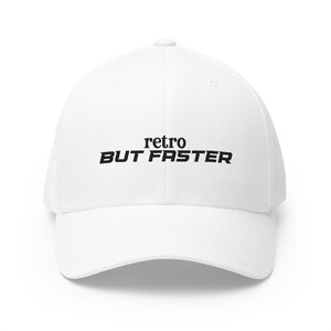 Retro But Faster Cap, Gear Head Flexfit Hat, Gift for Motorcyclists, Cap for Sports, Unique Dad Hat, BMW Racing, Auto Racing Flexfit Hat,