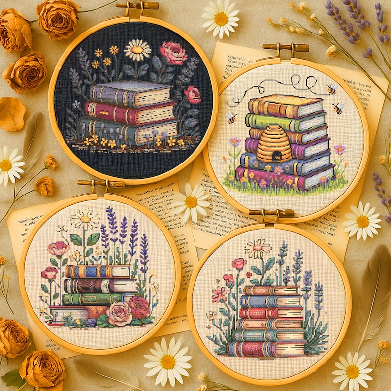 Book Lover Mega Bundle 50+ Cross Stitch Pattern Access Lifetime Fantasy ...