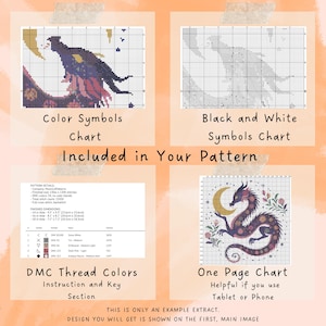 Celestial Dragon Cross-Stitch Design – PDF Mythical Embroidery Chart
This mesmerizing celestial dragon cross-stitch chart captures the allure of mythical creatures and nature’s beauty. Featuring intricate floral details and a radiant moon, this embroidery pattern is an ideal project for fantasy lovers and embroidery enthusiasts alike.