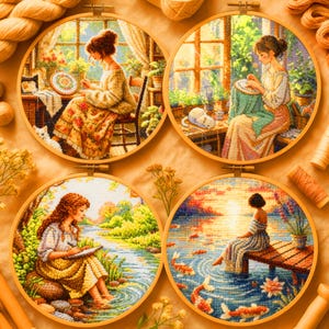Step into a world of creativity with this Entire Shop Mega Bundle — a breathtaking digital library of 670+ cross stitch and embroidery patterns, available for lifetime access. Each printable PDF design captures a unique theme, from witchy Halloween motifs and festive Christmas cottages to fantasy dragons and cottagecore florals. Organized for easy download, this bundle offers instant access through Google Drive, giving makers a treasure chest of inspiration that grows every month new patterns
