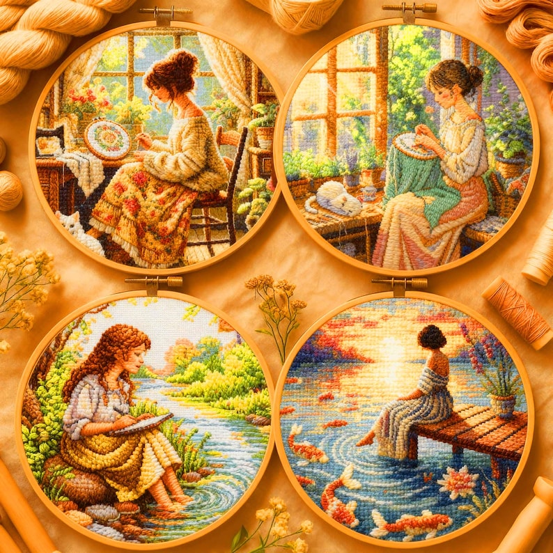 Step into a world of creativity with this Entire Shop Mega Bundle — a breathtaking digital library of 670+ cross stitch and embroidery patterns, available for lifetime access. Each printable PDF design captures a unique theme, from witchy Halloween motifs and festive Christmas cottages to fantasy dragons and cottagecore florals. Organized for easy download, this bundle offers instant access through Google Drive, giving makers a treasure chest of inspiration that grows every month new patterns