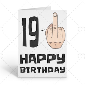Printable Funny 20th Birthday Card 20th Birthday Card Funny Birthday Cards Rude Birthday Card Twenty Birthday Downloadable Birthday Card