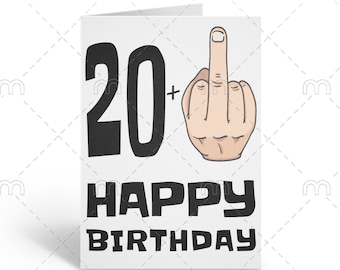 Printable Funny 21st Birthday Card 21st Birthday Card Funny Birthday Cards Rude Birthday Card Twentyfirst Birthday Downloadable Card