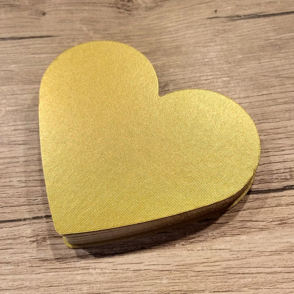 Die Cut Hearts 20, 30 or 50 Large Paper Hearts Gold hearts Silver hearts Wedding decorations Love, Bridal, Marriage, Scrapbooking Party