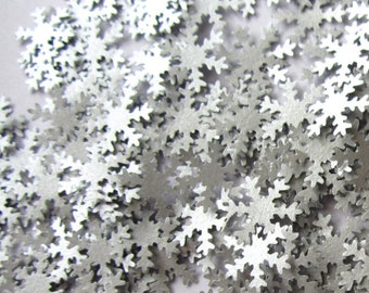 Wedding confetti Snowflakes confetti Silver Wedding snowflakes confetti Christmas confetti Christmas snow