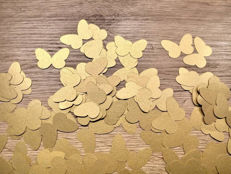Paper butterflies die cut butterflies gold wedding scrapbooking wedding decoration gold butterflies wedding table butterflies decor