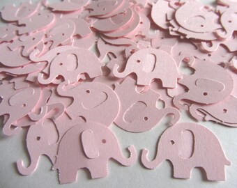 Pink Elephant Die Cuts - Table Confetti - Pink Baby Shower Decoration - Paper elephants - pink baby shower girl
