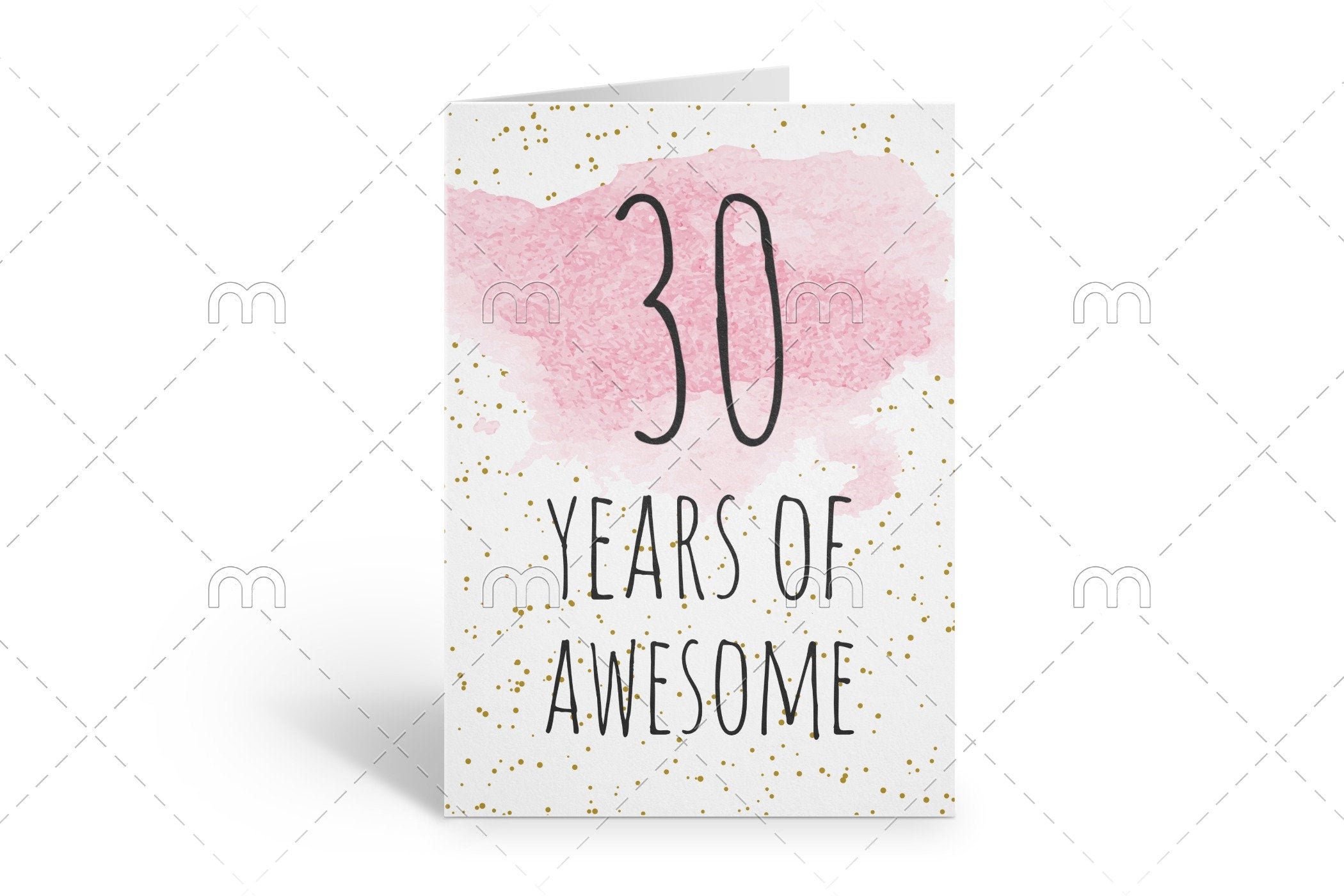 PRINTABLE 30th Birthday Card Birthday Card Printable Instant - Etsy
