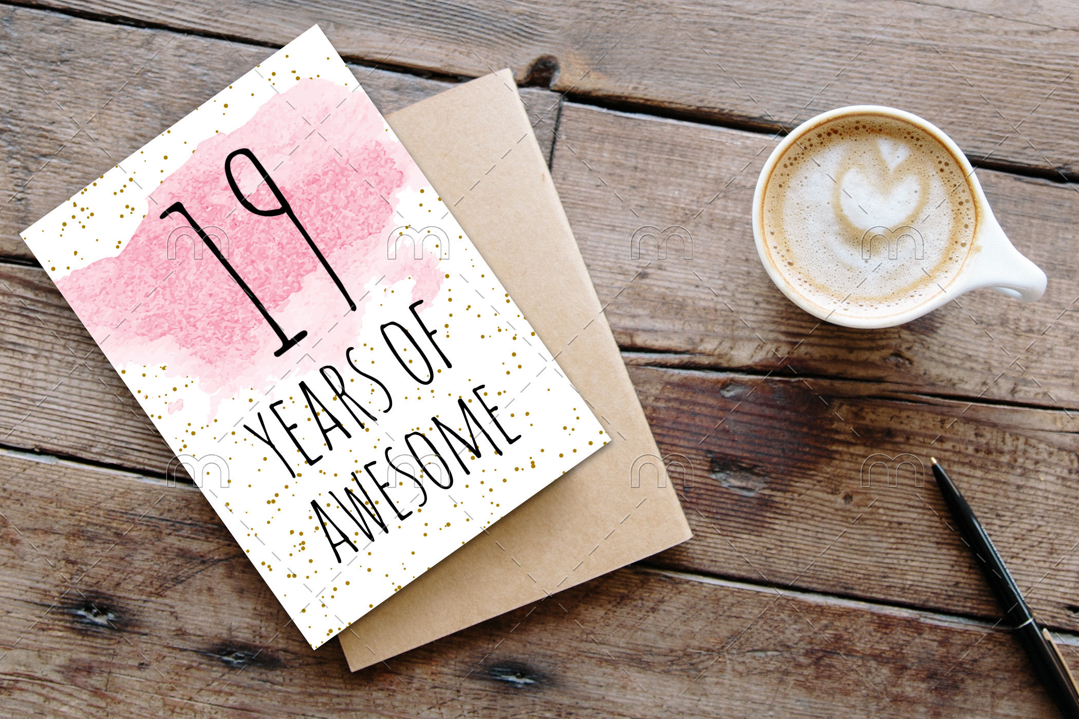 PRINTABLE 19th Birthday Card Birthday Card Printable Instant - Etsy
