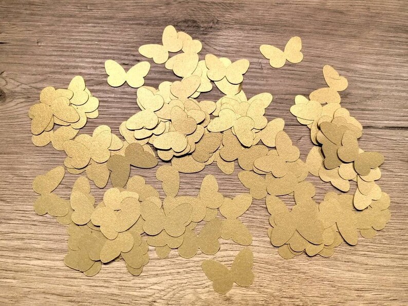 Paper butterflies die cut butterflies gold wedding scrapbooking wedding decoration gold butterflies wedding table butterflies decor