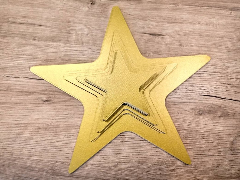 Gold Stars 50 pcs various sizes Large Gold Paper Stars Wedding decorations Paper Die Cut Stars Holidays Wedding Party Birthday