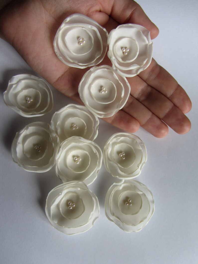 Wholesale fabric flowers Wedding table decorations Purple Etsy