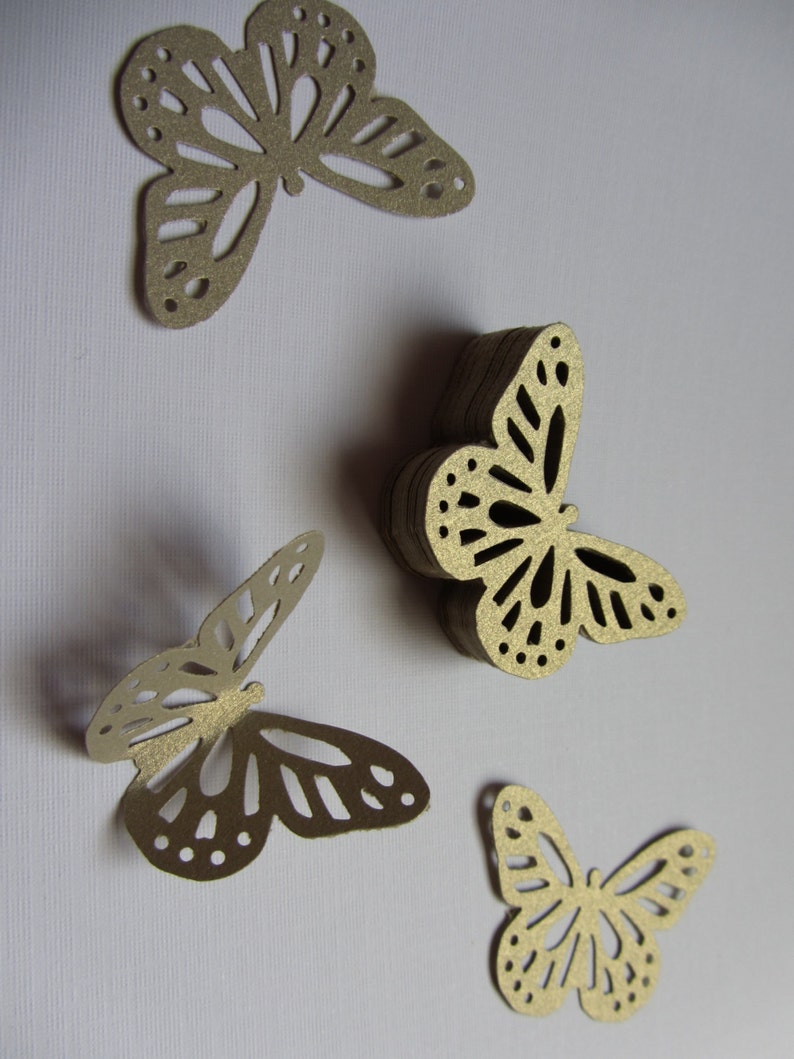 Paper Butterflies 50 Die Cut Butterflies Die Cuts Wedding Etsy