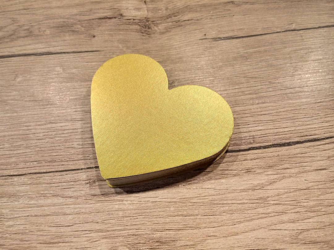 Die Cut Hearts 20 30 or 50 Large Paper Hearts Gold Hearts Etsy