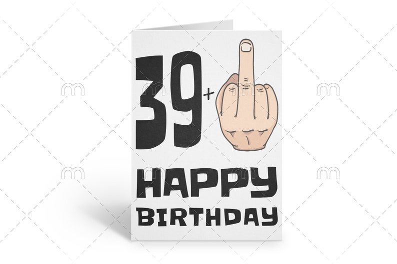 Printable Funny 40th Birthday Card 40th Birthday Card Funny Birthday Cards Rude Birthday Card Fourty Birthday Downloadable Birthday Card image 1