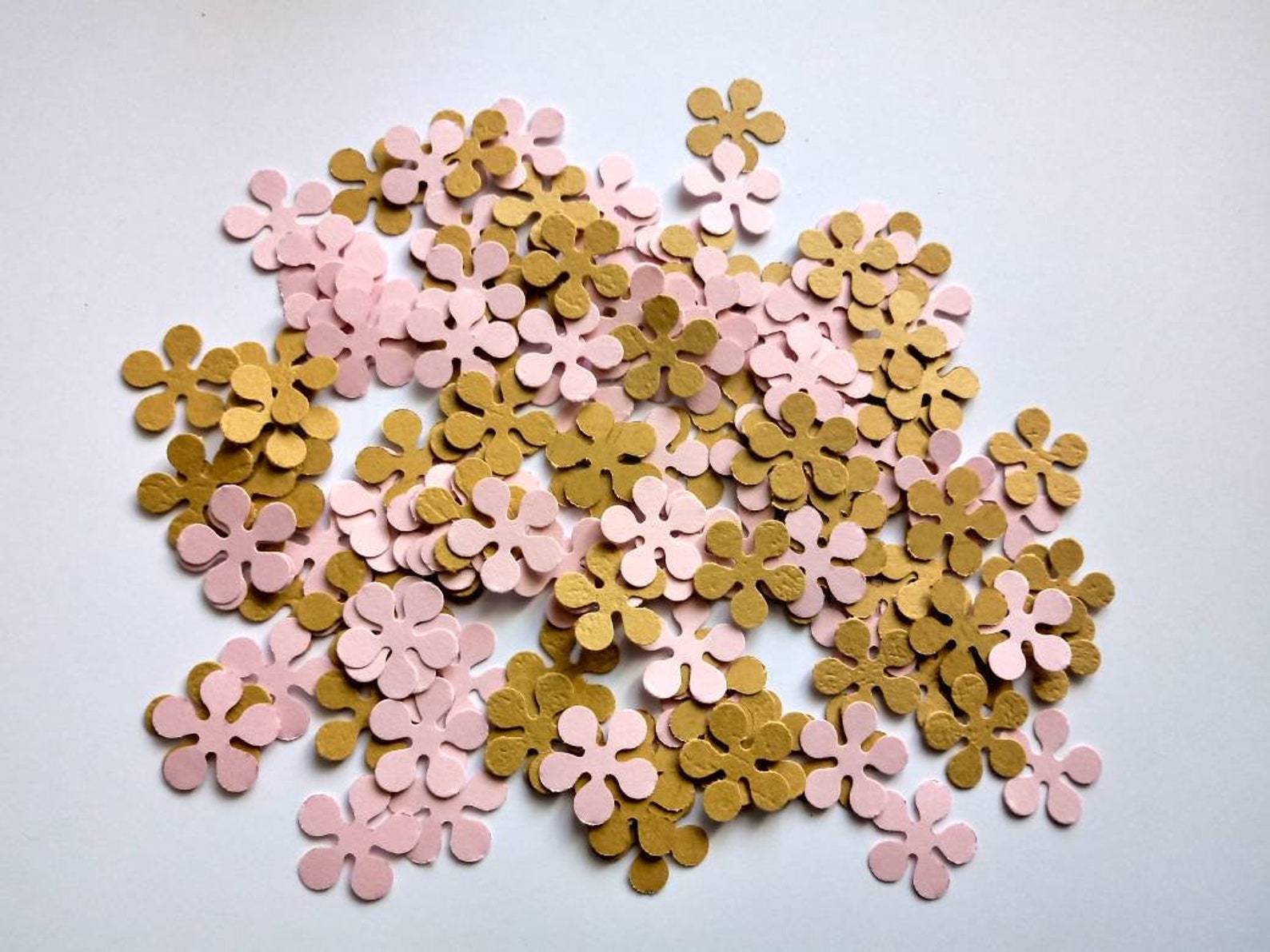 Paper Flowers 200 Small Paper Flowers Small Die Cuts Paper Etsy