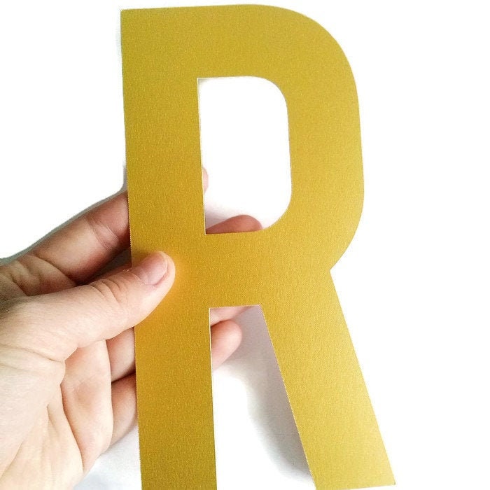 Extra Large Giant Gold Die Cut Paper Letters Gigantic up to Etsy