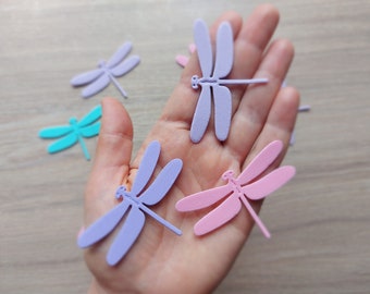 Pink purple lilac lavender blue embellishments eva foam shapes foam rubber decoration soft dragonflies craft supplies party birthday decor