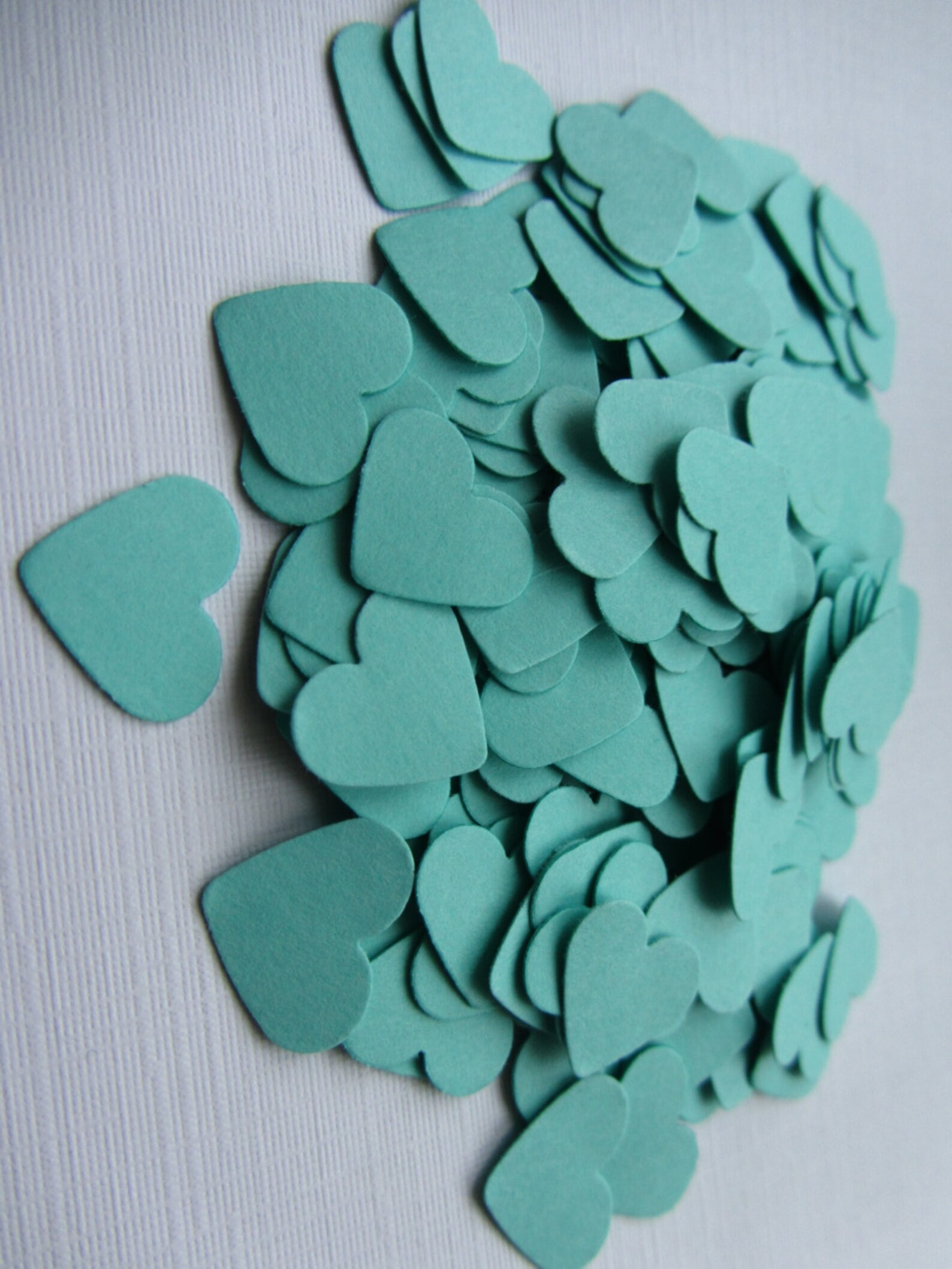 Wedding Confetti Hearts Wedding Turquoise Hearts Paper Hearts Etsy