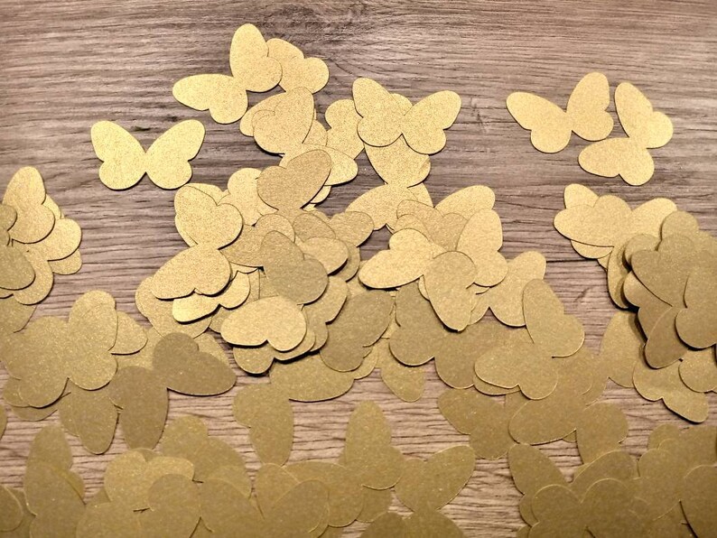 Paper butterflies die cut butterflies gold wedding scrapbooking wedding decoration gold butterflies wedding table butterflies decor