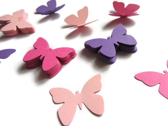 Paper Butterflies 100 Die Cut Butterflies Die Cuts Wedding Etsy