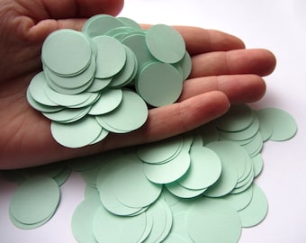 Mint Green Paper Circle Confetti, Wedding Confetti Baby shower confetti Party Events Decorations